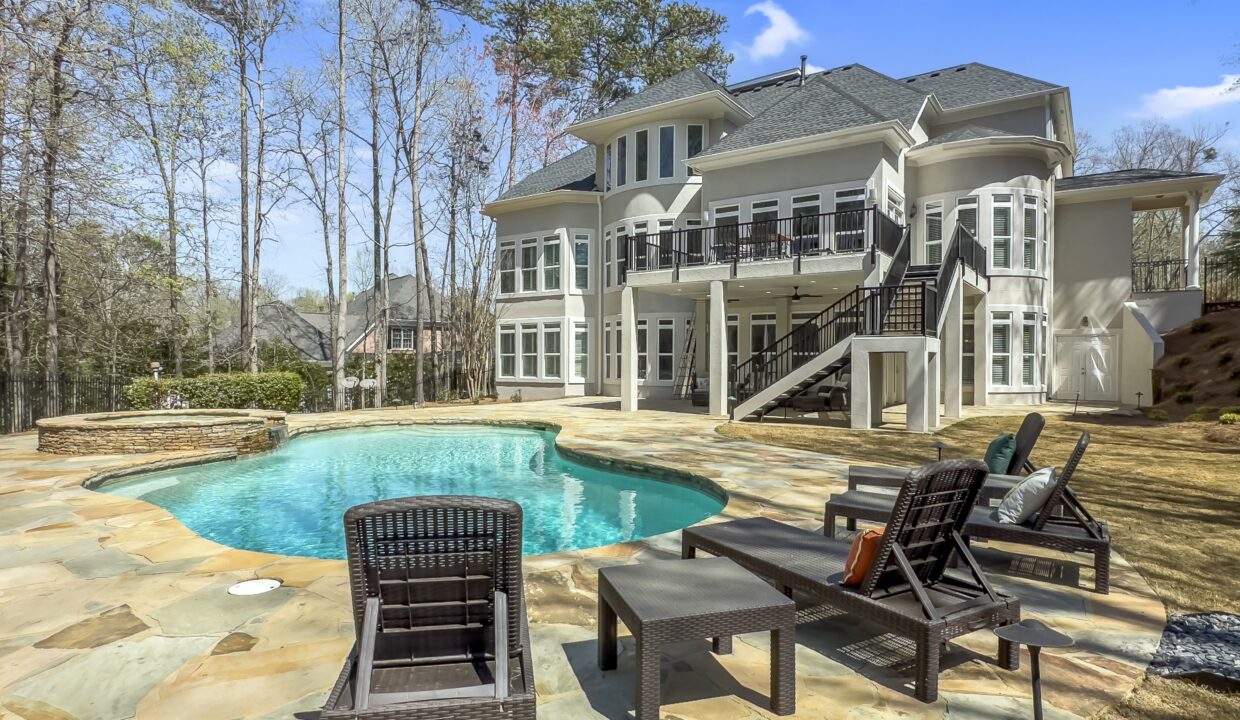 back and pool